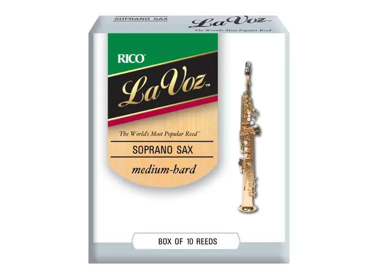 Rico La Voz Sopran Sax, Med-Hard (RIC10MH) 10pcs. 